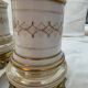 Lot including 2 oil lamps from the 19th century, equipped with their electric wire.