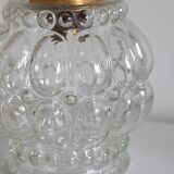 Vintage glass bubble pendant lamp