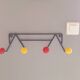Porte manteau mural boules 60s