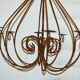 Wrought iron candle chandelier
