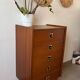 Vintage teak chest of drawers/commode