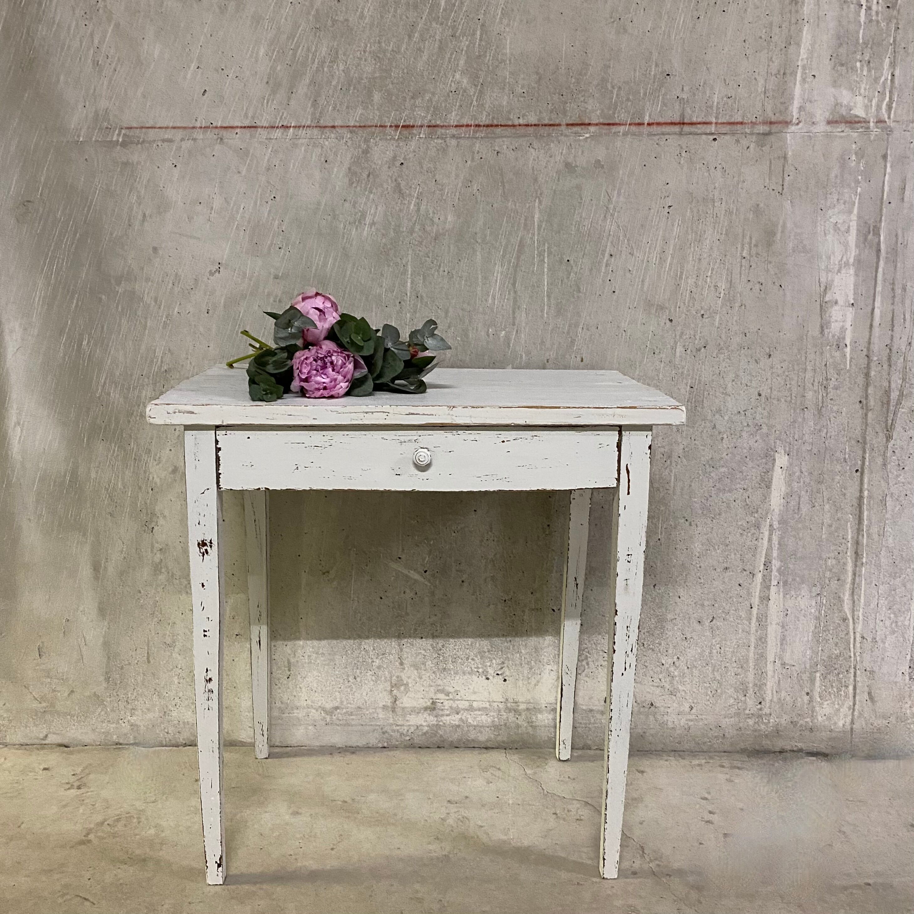 White side table