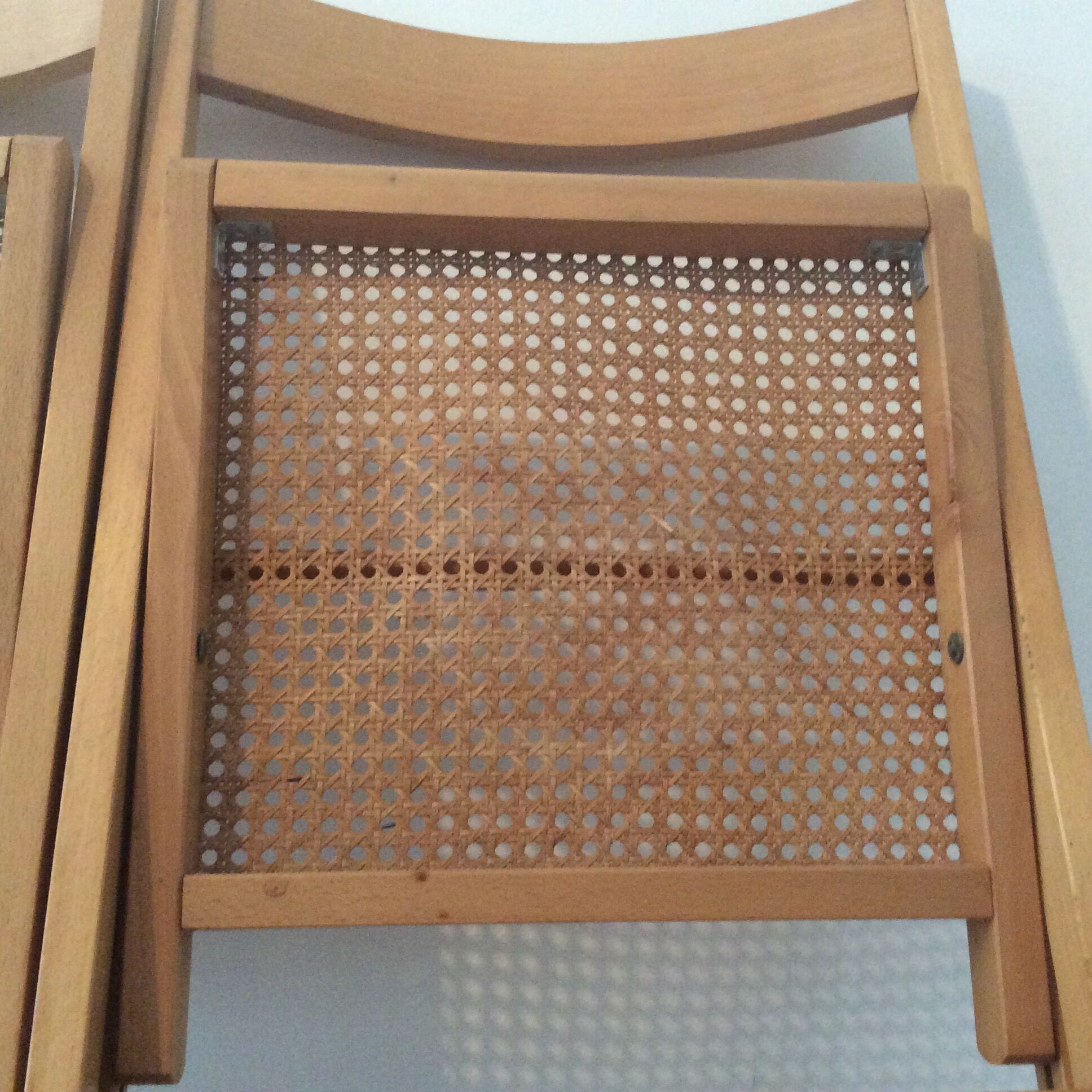 Pair of folding chairs vintage 70s canage