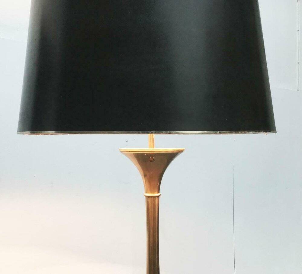 Hollywood Regency bamboo floor lamp by Ingo Maurer for M Design, 1960s.