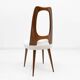 Set of Four Mid-Century Italian Walnut Dining Chairs by Vittorio Dassi, 50'