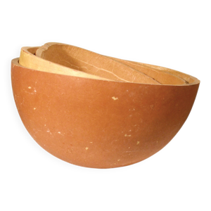 Lot de 3 demies calebasses,