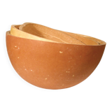 Set of 3 half gourds, sourced from West Africa, 24 – 27 – 30cm.