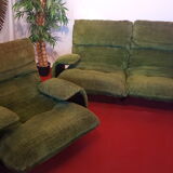 Sofa and its armchair by Michel Ducaroy, Ligne Roset 1970