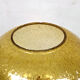 Amber glass and brass globe lamp, Germany 1960s