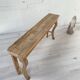 Raw oak butt console