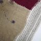 Wine Color Vintage Textile Wall Hanging, Handwoven Tapestry, 106x116 Cm