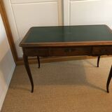 Bureau sous main en cuir ancien