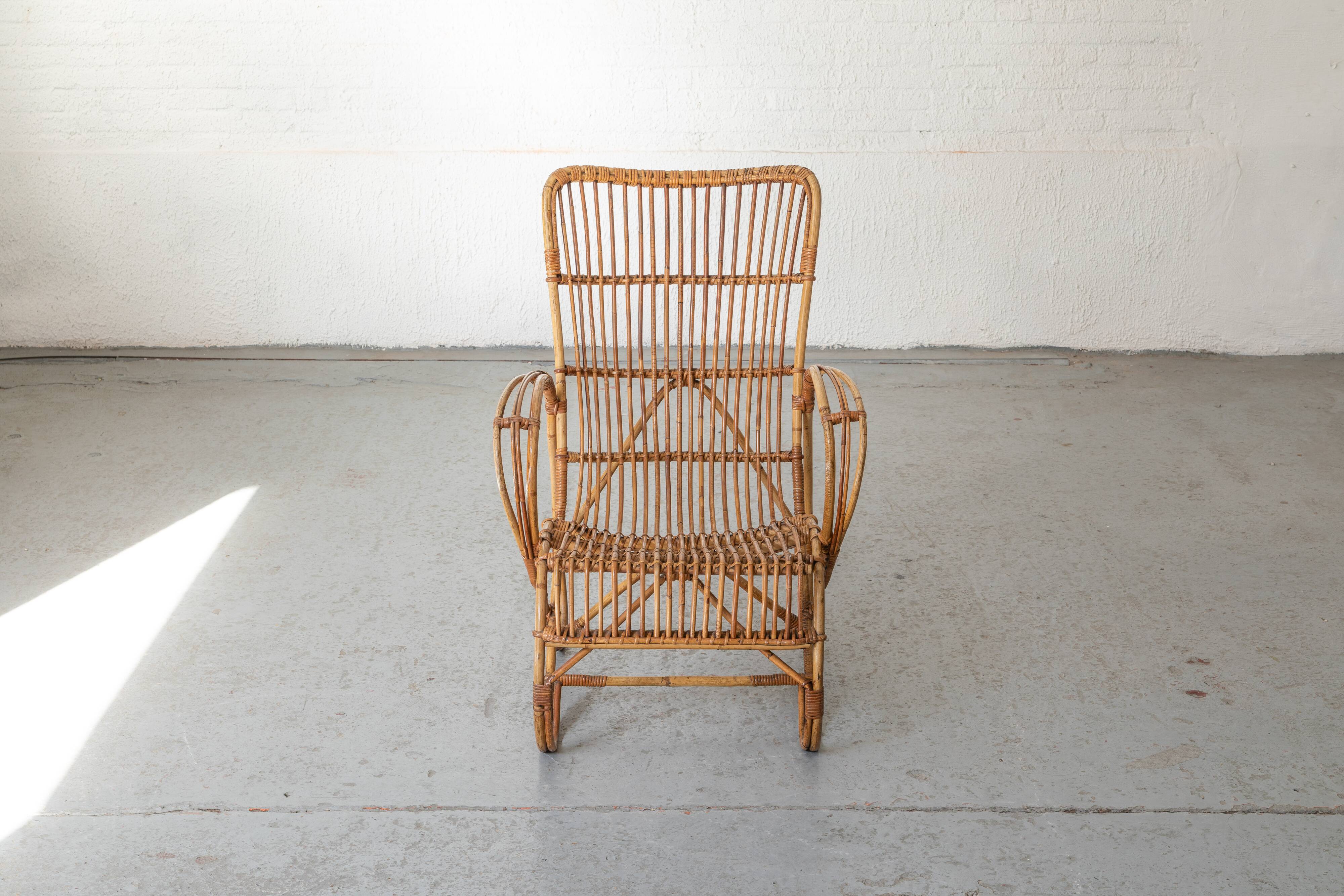 Chaise esy en rotin 'RB2' par Rosé Noordwolde