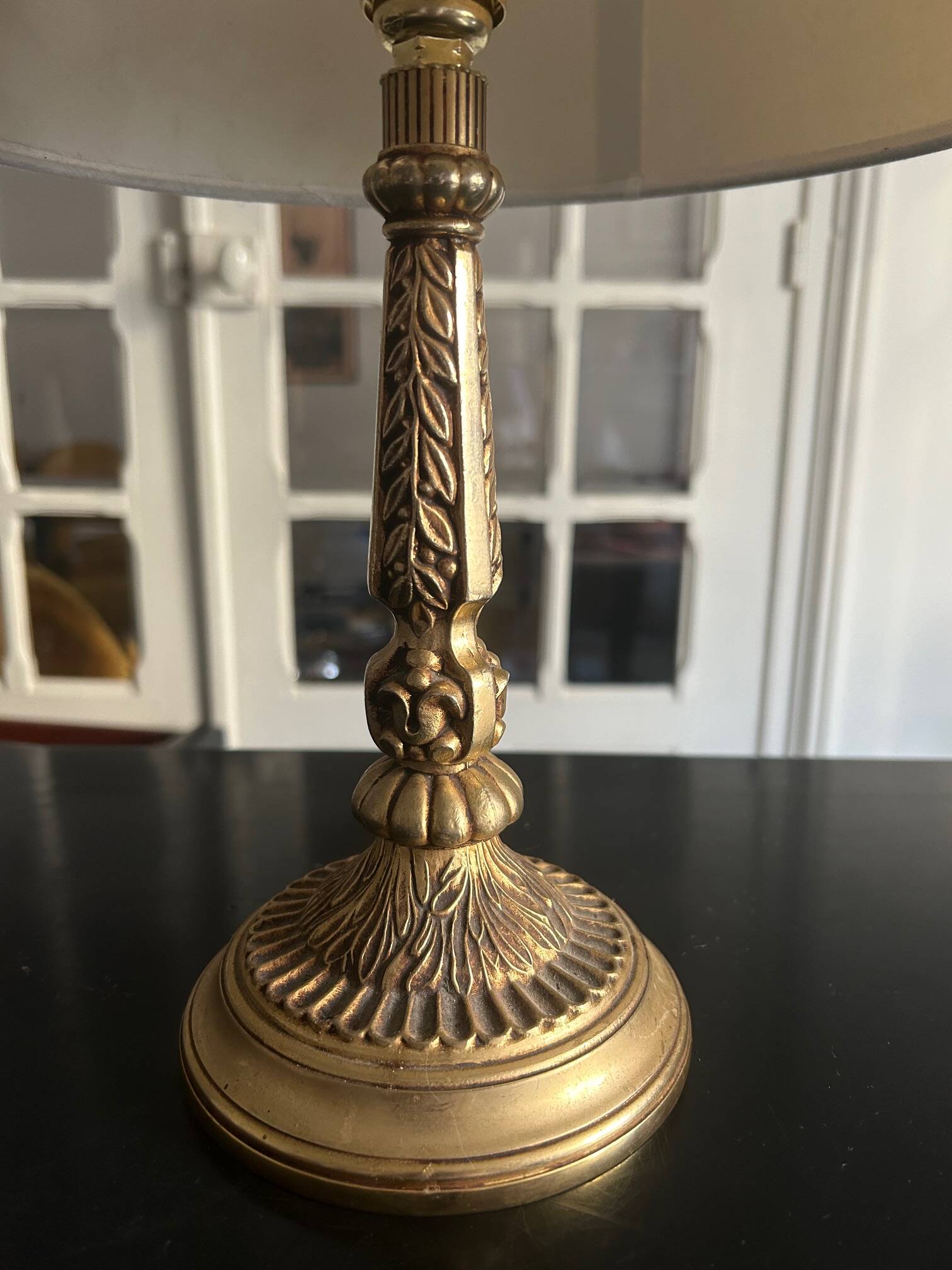vintage brass lamp