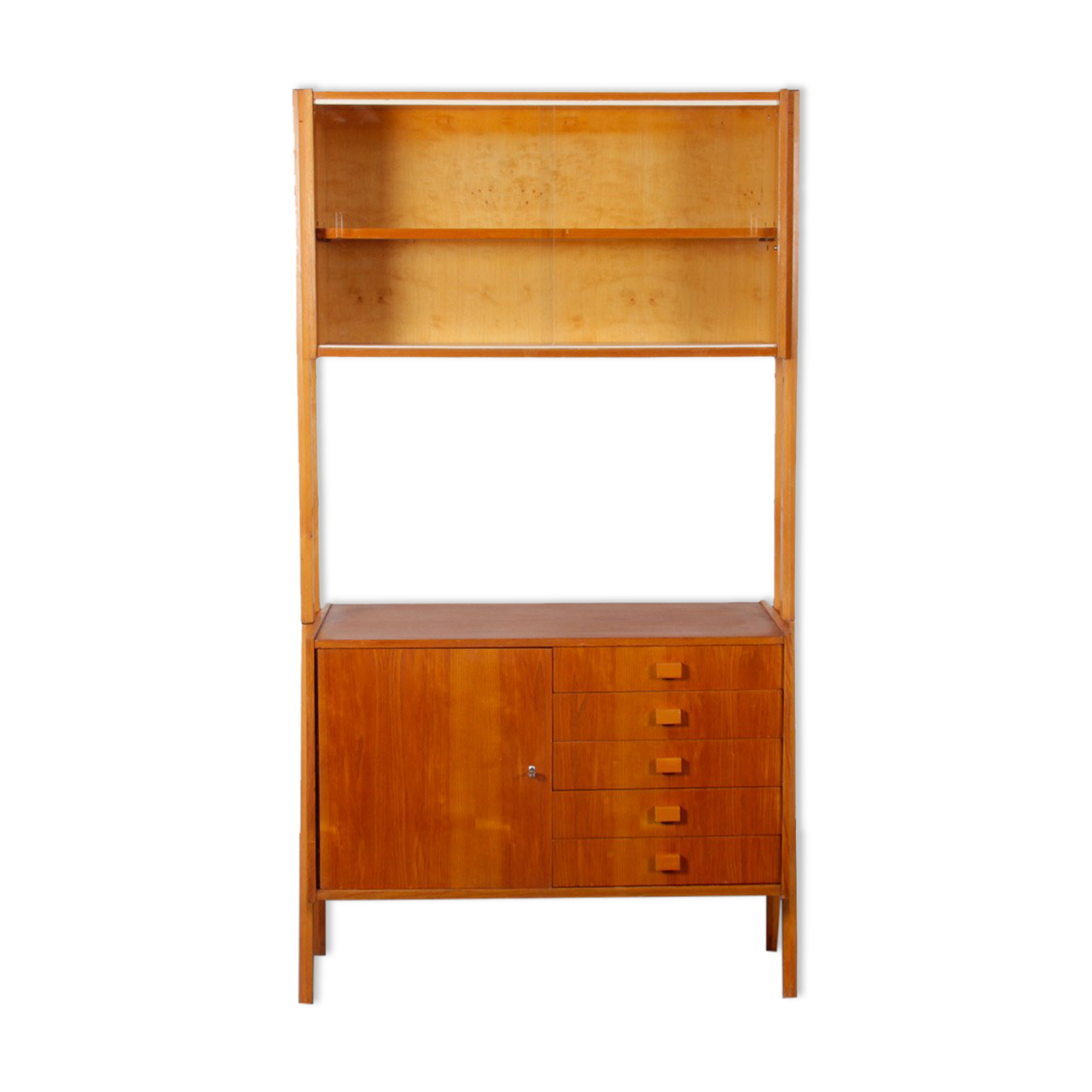 Vintage wall unit by Frantisek Jirak for Tatra Nabytok, 1960