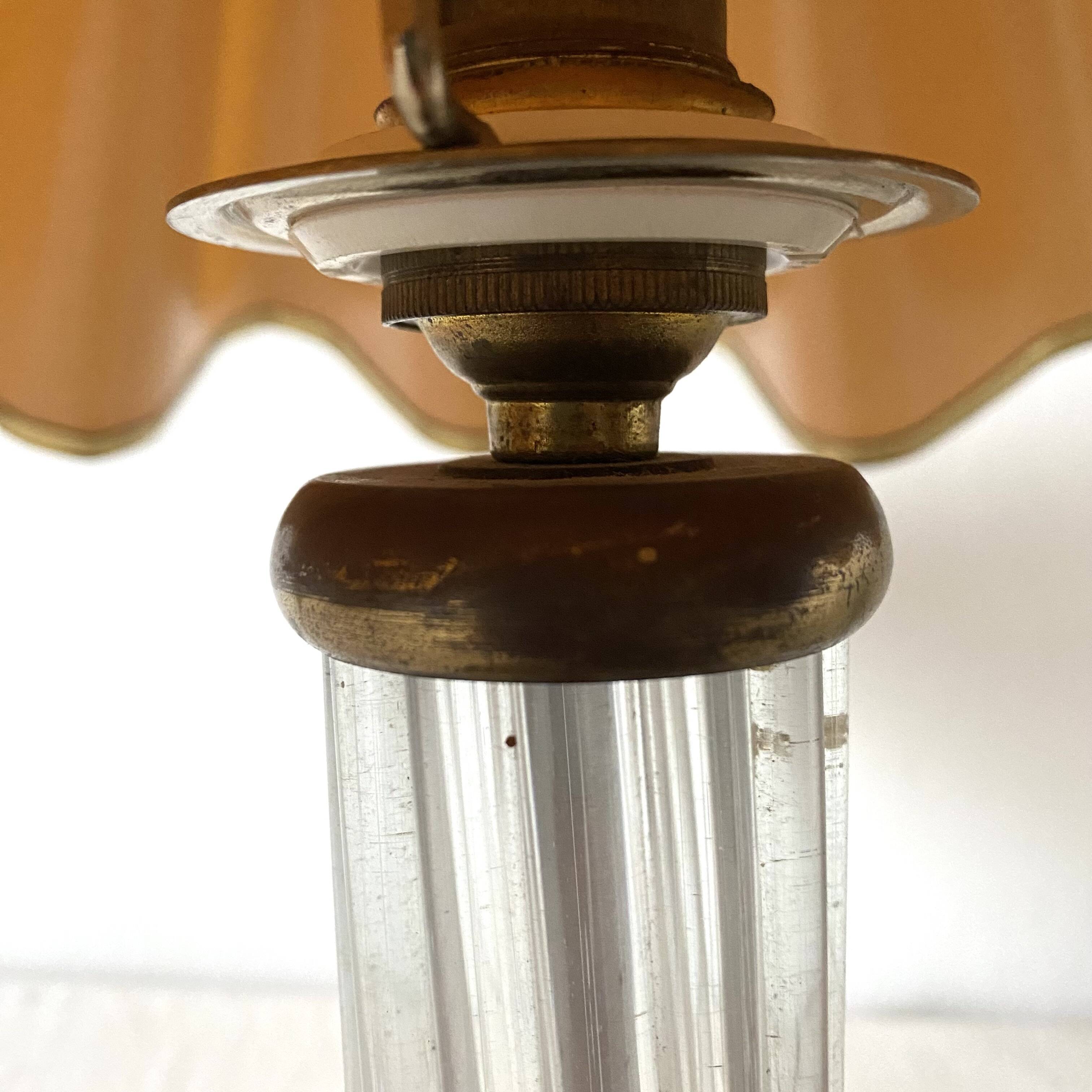 Art deco column lamp