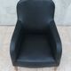 Art Deco armchair in leather