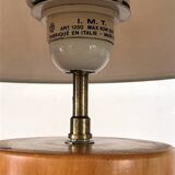Vintage lamp in solid elm Italy 80s