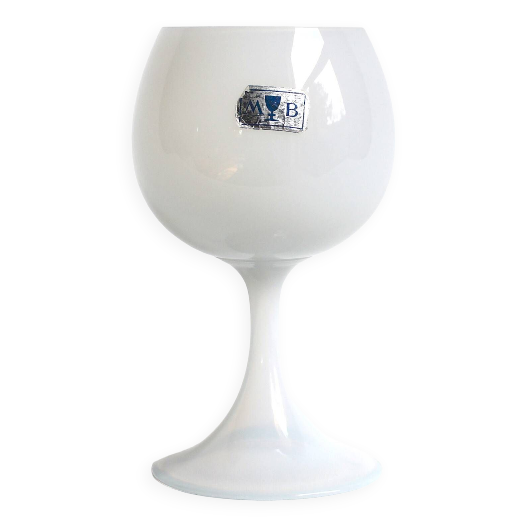 Opaline chalice from the 1950s - Manufacture de Boussu - Belgium