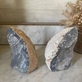Paire de serre-livres en agate