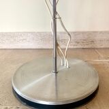 Floor lamp with 3 adjustable spots in stainless steel, 1970's