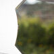 Vintage wall mirror with beveled chain