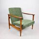 Green Olive GFM-142 Armchair attributed to Edmund Homa, 1970s