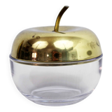 Glass and brass apple sweetener