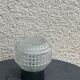 Globe to install or hang, glass, geometric patterns and bakelite base vintage black