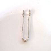 WMF vintage sugar tongs in silver-plated metal with crossed ribbon decoration.