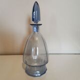Art Deco decanter in blue glass