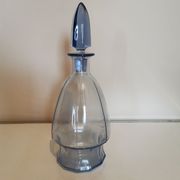 Art Deco blue glass carafe