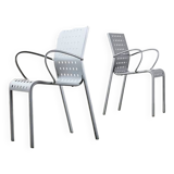 Pietro Arosio Pair of Mirandolina Chairs for Zanotta Italy 1993