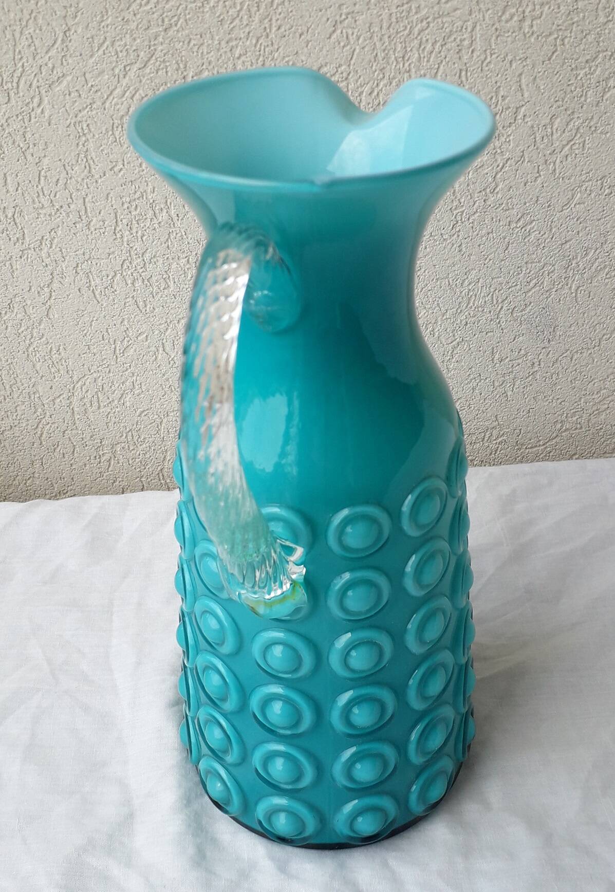 Italian opaline pitcher 1960