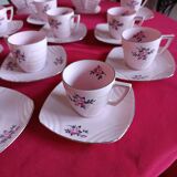 Pink Art Deco coffee service Victoria Porcelain Bohemia – 12 cups – years