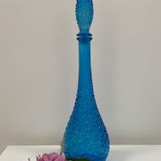 Set of 3 large Empoli decanters from the 60s