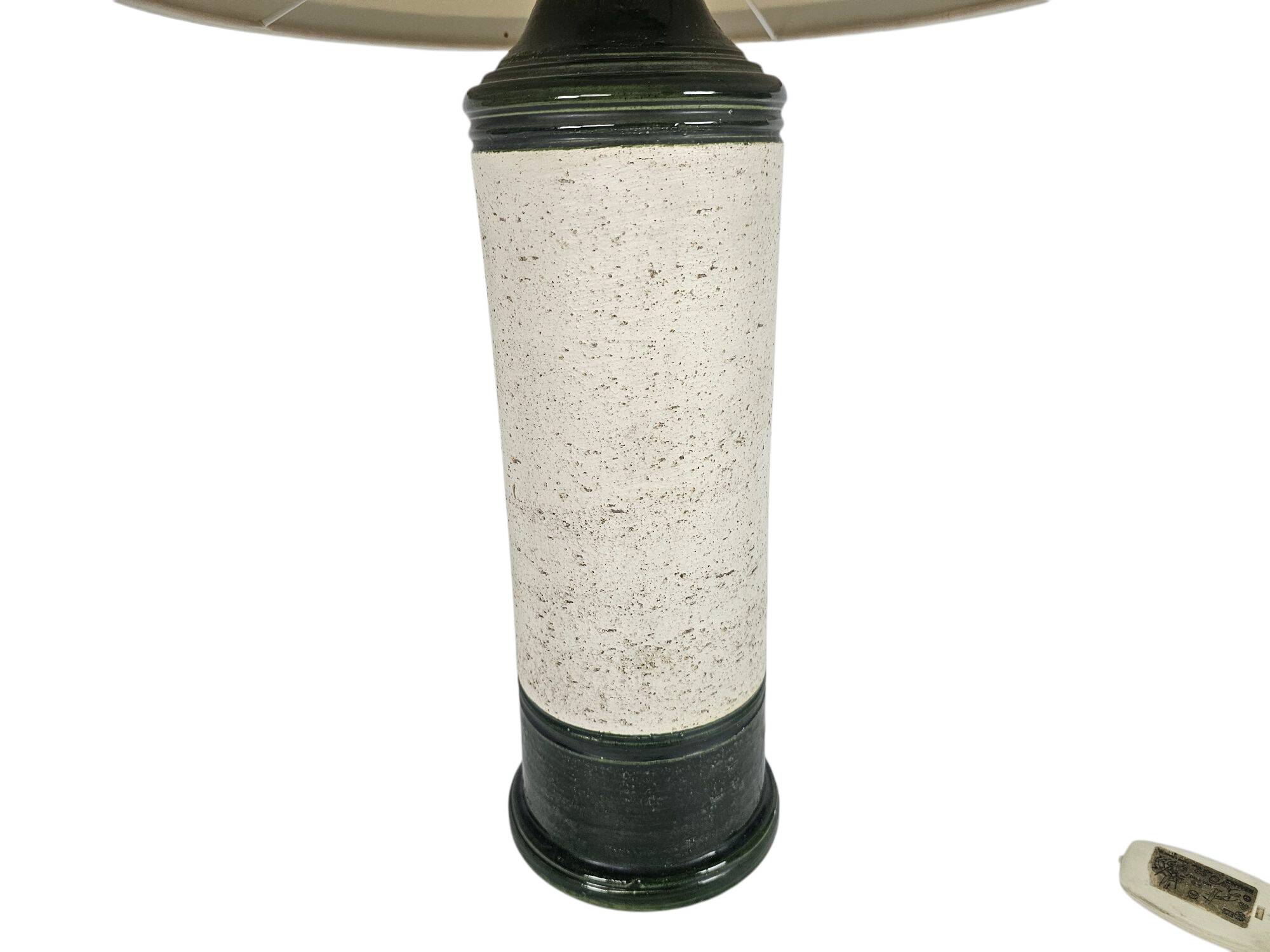 Bitossi voor Bergboms & Co - Aldo Londi - tafellamp - groen/wit - keramiek - 60's