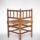 Wooden and caned corner chair, antique bobbin chair, occasional chair.