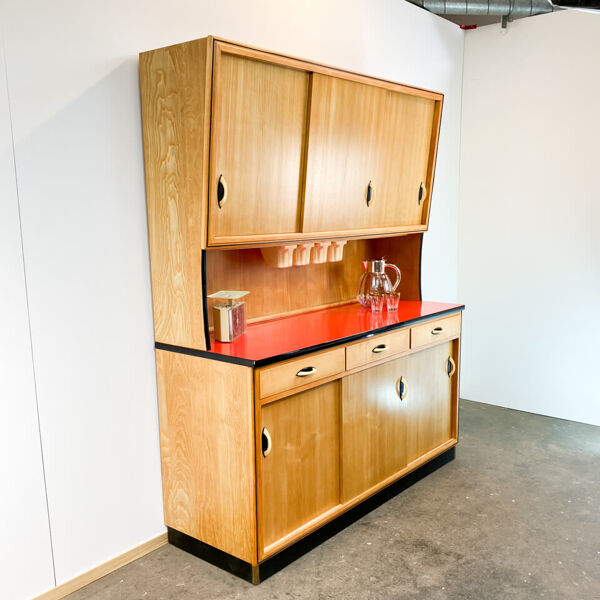Buffet de cuisine Baumann Möbel, en chêne, modèle vintage des années 60