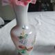 2 vases in pink opaline