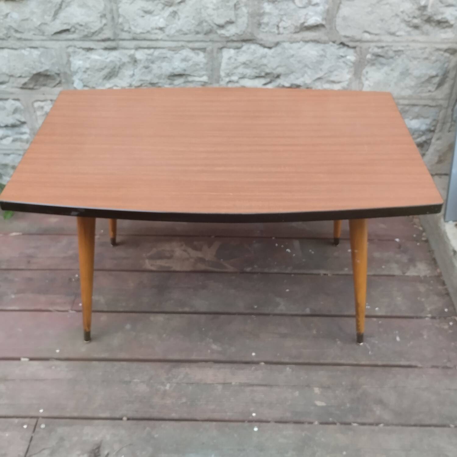 Coffee table. Compass legs. 1960s/70s