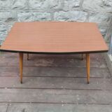 Table basse. Pieds compas. Années 60/70