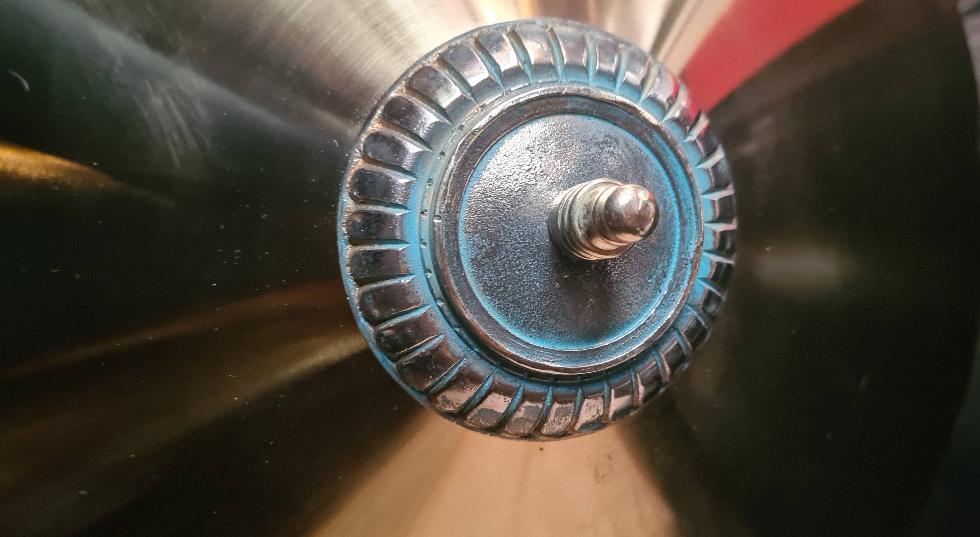 lampe de bureau 1920 bronze massif abat jour laiton , inter a tirette 63x43