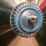 lampe de bureau 1920 bronze massif abat jour laiton , inter a tirette 63x43