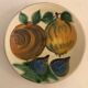 Glazed ceramic plate Puigdemont fruits, 1960