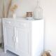Old white parisian buffet