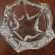 Large antique Daum crystal ashtray