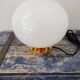 White opaline table lamp electrified to nine