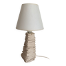 Brutalist stone lamp