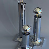 Space Age ceiling lights in chrome by Rolf Krüger for Staff Leuchten, A